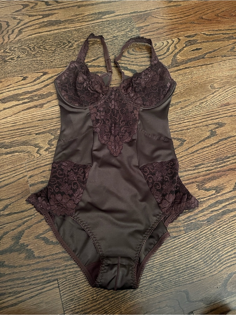 Rare Vintage La Perla Malizia Chocolate Lace Bodysuit